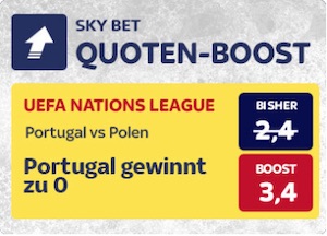 Portugal Schweden Skybet Quotenboost