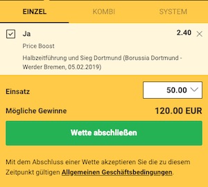 BVB vs. Werder Bremen Quotenboost zum DFB Pokal