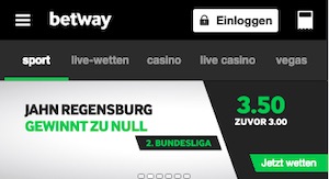 Betway Quotenboost zu Jahn Regensburg vs. Greuther Fürth