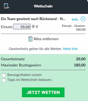 Betvictor Wettschein EM Quali