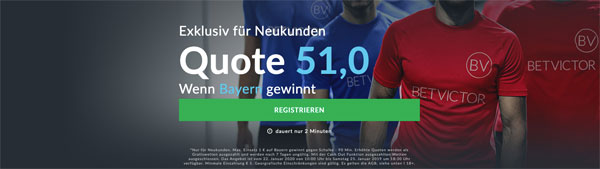 Beispiel für einen BetVictor Quotenboost