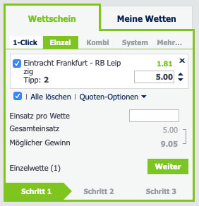 Quotenboost Wette Bet at home