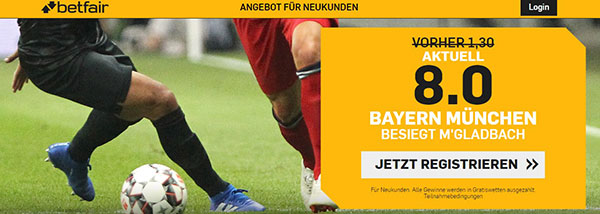 Bayern - Gladbach Wetten Top Quote Betfair