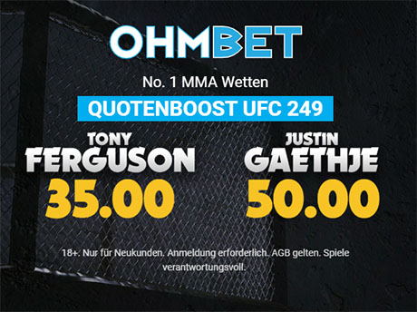 Ohmbet Quotenboost Odds Boost UFC 249 Ferguson Gaethje