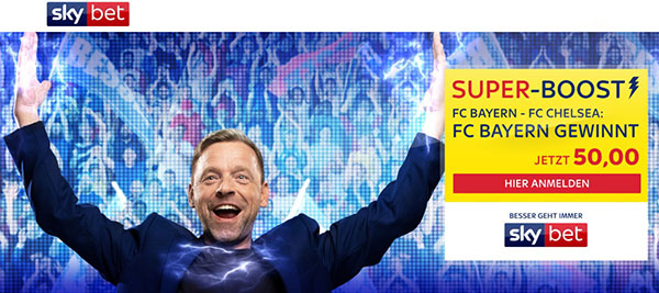 Verbesserte Quote Bayern besiegt Chelsea Sky Bet