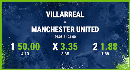 Quotenerhöhung für Villareal gegen Manchester United im Europa League Finale 2021 mit bet-at-home Quotenboost
