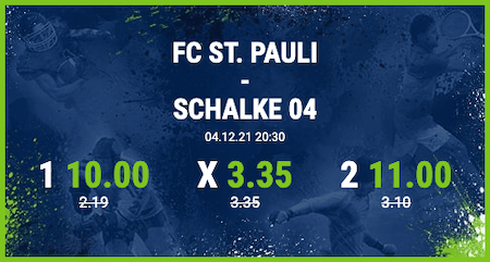 Top-Quoten für FC St. Pauli gegen Schalke 04 mit bet at home Quotenboost