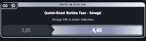 Top-Quote für Burkina Faso - Senegal beim Afrika Cup 2022 mit Winamax Quotenboost