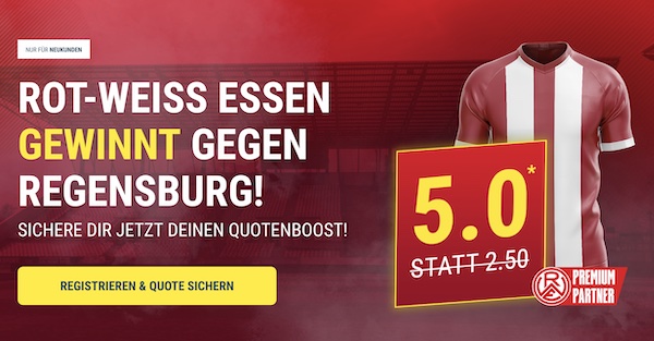 Sportwetten.de mit Boost auf RW Essen