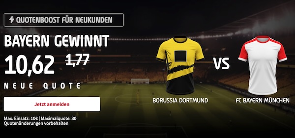 Tipico Oddsboost Dortmund vs Bayern