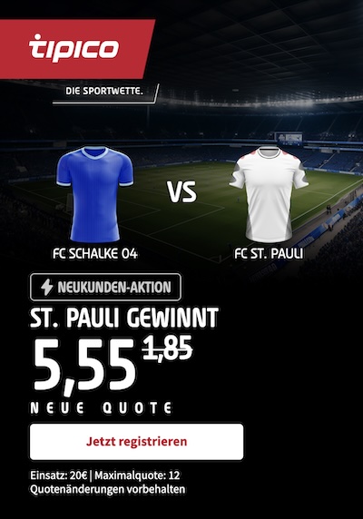 Tipico Boost St Pauli gewinnt gegen Schalke