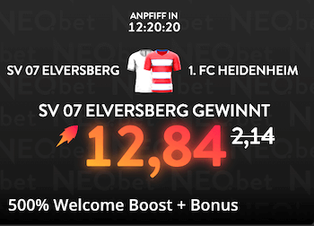 Boost zu Elversberg gegen Heidenheim bei Neobet am 26.5.2025