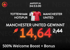 Boost für das EL-Finale bei Neobet zwischen Tottenham und Manchester United