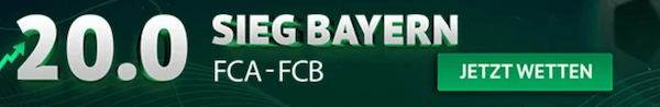 Bayern Boost im bayrischen Derby gegen Augsburg bei ODDSET