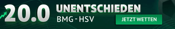 Gladbach HSV Boost bei ODDSET auf Unentschieden