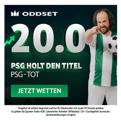 PSG holt den Titel Boost bei ODDSET gegen Tottenham