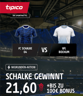 Schalke gewinnt Boost bei Tipico gegen Bochum