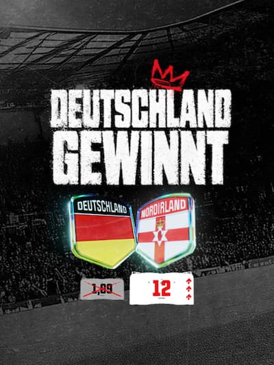 Deutschland Boost gegen Nordirland bei Winamax