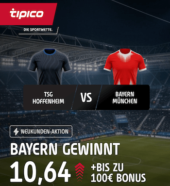 Bayern Boost bei Tipico gegen Hoffenheim am 20.9.2025