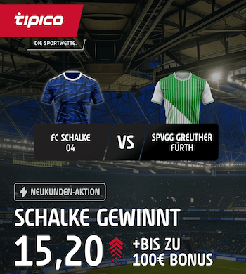Schalke gewinnt Boost bei Tipico gegen Fürth