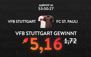 Stuttgart Boost gegen St. Pauli bei Neobet