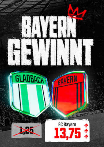 Bayern Boost bei Winamax gegen Gladbach