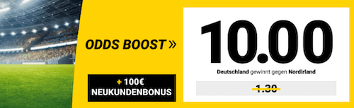 Deutschland Boost gegen Nordirland bei Interwetten
