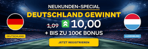 Boost auf Deutschland bei MERKUR BETS gegen Luxemburg