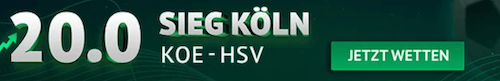 Köln Boost gegen den HSV bei ODDSET