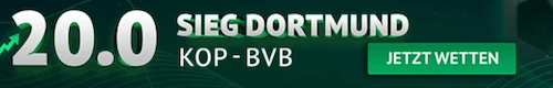 Boost auf den BVB in der Champions League gegen Kopenhagen bei ODDSET
