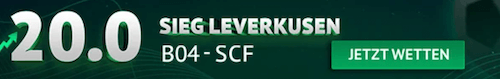 ODDSET Boost auf Leverkusen gegen Freiburg am 26.10.2025