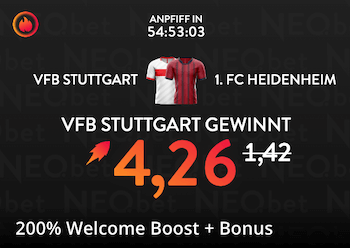 Stuttgart Boost bei Neobet gegen Heidenheim