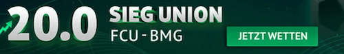 Union Boost gegen Gladbach bei ODDSET