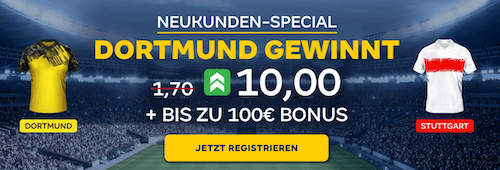 MERKUR BETS Boost auf den BVB gegen Stuttgart