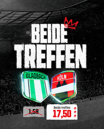 Beide Teams treffen Boost bei Winamax zu Gladbach gegen Köln