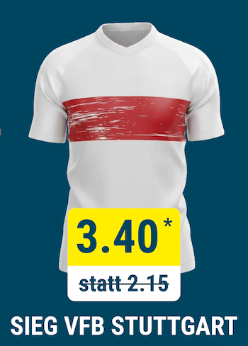 Der VfB Stuttgart Boost bei sportwetten.de gegen den HSV