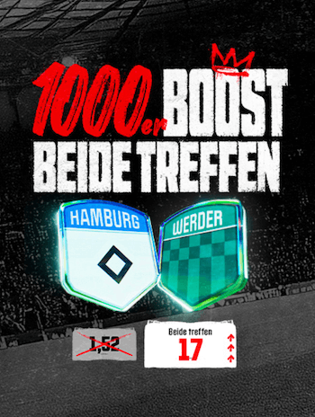 Boost bei Winamax zu HSV gegen Bremen am 7.12.2025