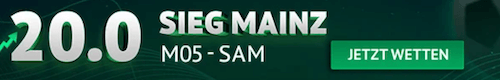 ODDSET Boost auf Mainz gegen Samsunspor