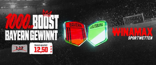 Bayern Boost gegen Wolfsburg bei Winamax