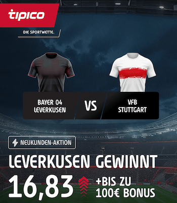 Leverkusen Boost bei Tipico gegen Stuttgart am 10.1.2026