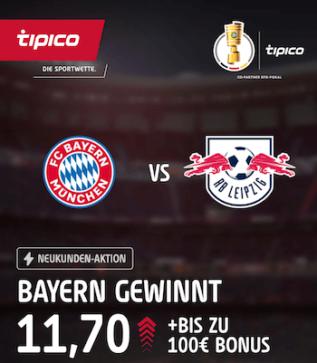 Boost zu Bayern gegen Leipzig im DFB-Pokal bei Tipico