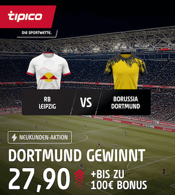 Dortmund gewinnt Boost gegen Leipzig bei Tipico