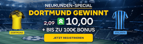 Dortmund Boost gegen Atalanta bei MERKUR BETS