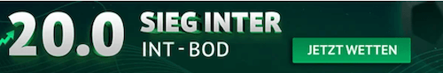 Boost auf Inter gegen Bodö bei ODDSET