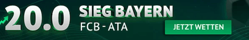 Bayern Boost gegen Atalanta bei ODDSET