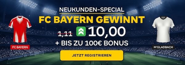 Bayern Boost gegen Gladbach bei MERKUR BETS