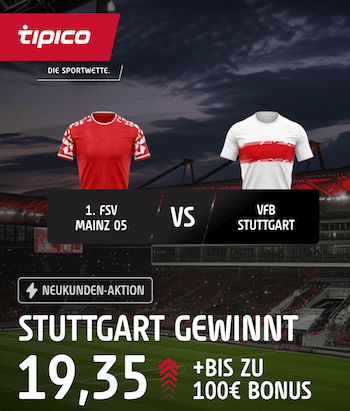 Stuttgart Boost gegen Mainz bei Tipico