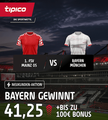 Bayern Boost gegen Mainz bei Tipico
