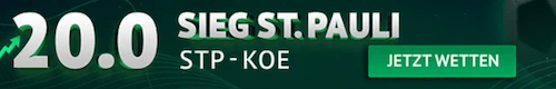 St. Pauli Boost gegen Köln bei ODDSET