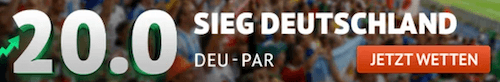 Deutschland Paraguay Boost bei ODDSET Quote 20,00